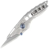 Noże - Nóż składany RikeKnife Alien 1 Gray Titanium, Satin M390 (RK-ALIEN1-P) - miniaturka - grafika 1