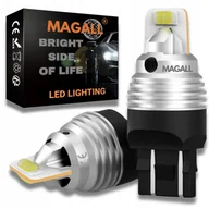 Żarówki samochodowe - ŻARÓWKI LED W21/5W T20 7443 MAGALL BIAŁE MOCNE 1600LM DRL POSTOJOWE 12V - miniaturka - grafika 1