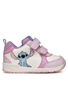 Geox Sneakersy B Rishon Girl B460LA 000BC C0406 Biały - Buty dla dziewczynek - miniaturka - grafika 1