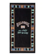 Kurtki damskie - Billabong Ponczo plażowe WAVES TOWEL młodzi mężczyźni czarne jeden rozmiar - miniaturka - grafika 1
