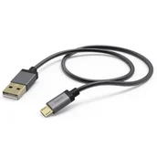 Kable USB - Hama Kabel Usb Metal, Micro Usb, 1.5m - miniaturka - grafika 1