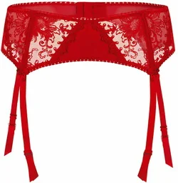 Damski pas do pończoch Le Vernis Romance LV-PP20 czerwony - Akcesoria do bielizny - miniaturka - grafika 1