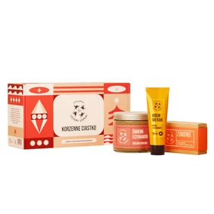 Korzenne Ciastko zestaw cukrowy peeling do ciała 250ml + krem do rąk 50ml + mydło w kostce 110g - Zestawy kosmetyków damskich - miniaturka - grafika 1