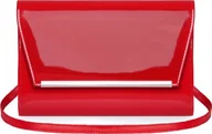 Torebki damskie - Solome CZERWONA KOPERTÓWKA TOREBKA DAMSKA SOLOME M10 LAKIER - miniaturka - grafika 1