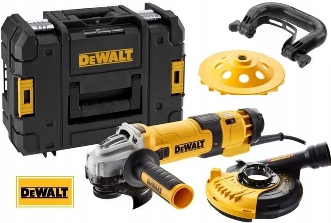 DEWALT DWE4257KT SZLIFIERKA 1500W + ZESTAW DO SZLIFOWANIA BETONU + TSTAK