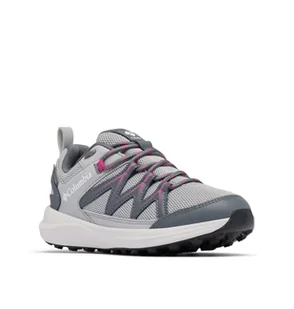 Columbia Youth Unisex Peakfreak Rush Waterproof, Waterproof Low Rise Trekking and Hiking Shoes, Steam/Wild Fuchsia, 1 - Buty dla chłopców - miniaturka - grafika 1