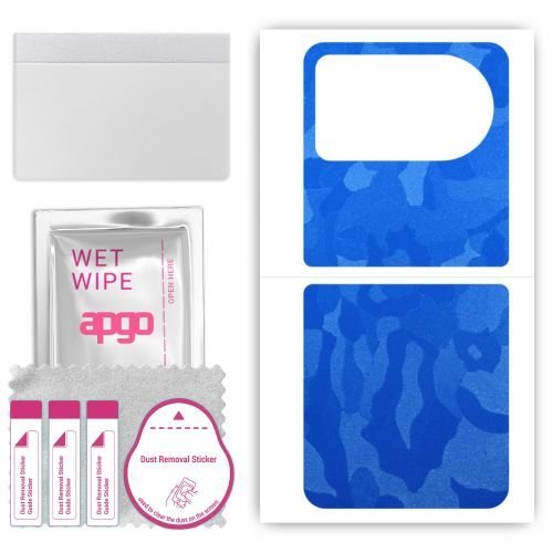 folia naklejka skórka strukturalna na TYŁ do Blackview Hero 10 - Moro Camo Niebieski - apgo SKINS