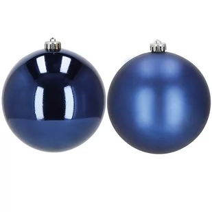 Bombki choinkowe 2 szt. zawieszki na choinkę ozdoby świąteczne 15 cm granatowe - Bombki - miniaturka - grafika 1