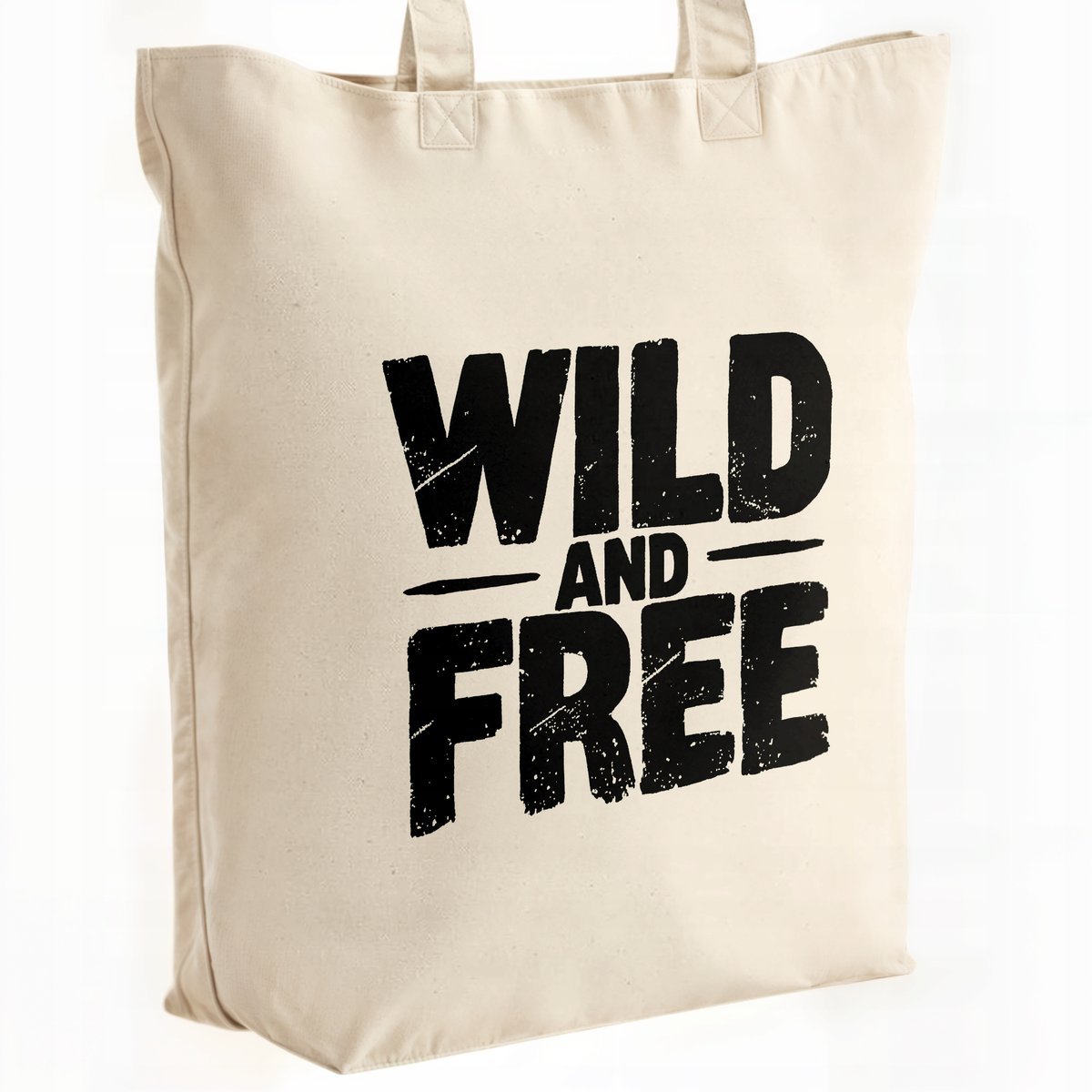 Torba bawełniana premium na zakupy Wild And Free Prezent