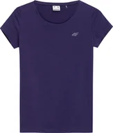 Bluzki damskie - Koszulka damska 4F F0906 niebieska 4FAW23TTSHF0906 30S-2XL - miniaturka - grafika 1