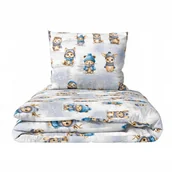 Pościel dla dzieci - Pościel Dziecięca 160x200cm dla dziecka, Certfikat, Zimowe Zwierzęta Szare - miniaturka - grafika 1