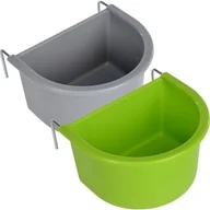 Klatki i wyposażenie dla ptaków - AniOne Plastikowa miska wisząca 320 ml - miniaturka - grafika 1