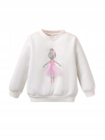 SHEIN BLUZA DZIECIĘCA BIAŁA NA CO DZIEŃ 6Y V9N
