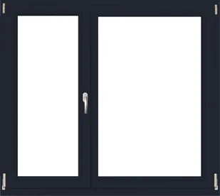 Lupol 2-szybowe fasadowe lakier kolor antracytowy O35 RU/R 1465x1435 mm - Okna - miniaturka - grafika 1