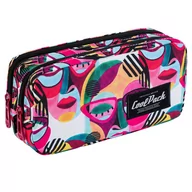 Piórniki - Piórnik Szkolny Dwukomorowy Coolpack Primo Cinco F105743 - miniaturka - grafika 1