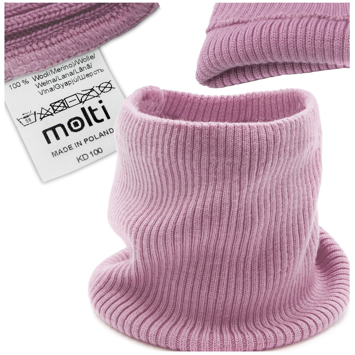 Komin damski MOLTI KD100 ciemny róż