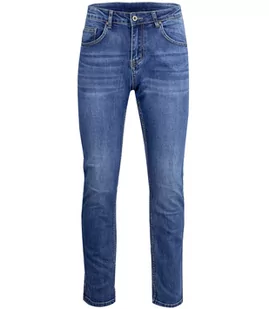 Klasyczne męskie spodnie granatowe jeansy z prostą nogawką-38 - Spodnie damskie - miniaturka - grafika 1