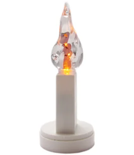 Wkład Do Zniczy Biały Świeca Do Latarenek Znicz Led Żywy Płomień + Baterie - Lampiony i znicze - miniaturka - grafika 1