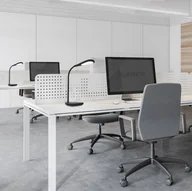 Lampy stojące - Aluminor Tom Qi lampka biurkowa LED CCT czarna - miniaturka - grafika 1