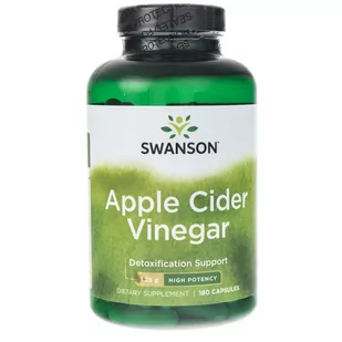 SWANSON Apple Cider Vinegar (Ocet Jabłkowy) 625mg - 180 kapsułek - Ocet - miniaturka - grafika 1