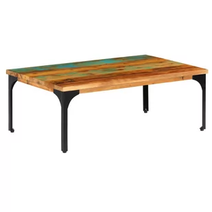 vidaXL Stolik kawowy, 100x60x35 cm, z drewna z odzysku - Ławy i stoliki kawowe - miniaturka - grafika 1