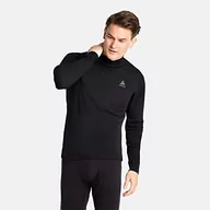 Koszulki i topy damskie - ODLO Męska koszulka Bl Top Turtle Neck L/S Active Warm Eco czarny czarny M 159092 - miniaturka - grafika 1