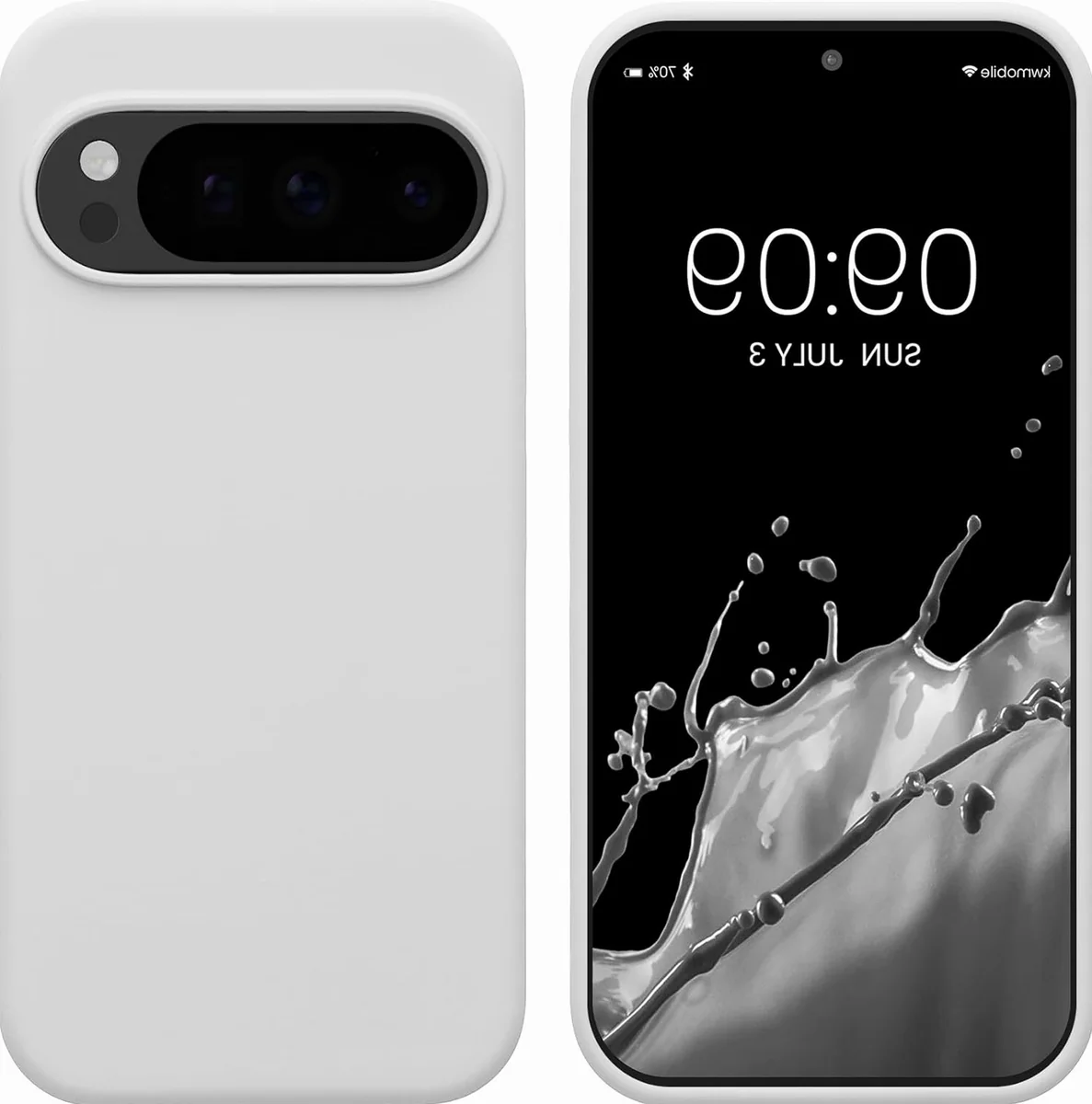 Etui matowe silikonowe giętkie elastyczne ochronne białe obudowa telefon