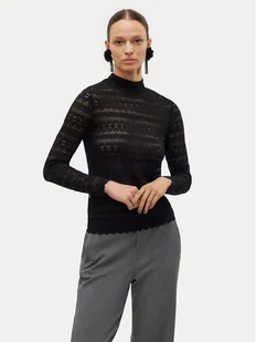 Vero Moda Bluzka Zoe 10315443 Czarny Slim Fit - Bluzki damskie - miniaturka - grafika 1