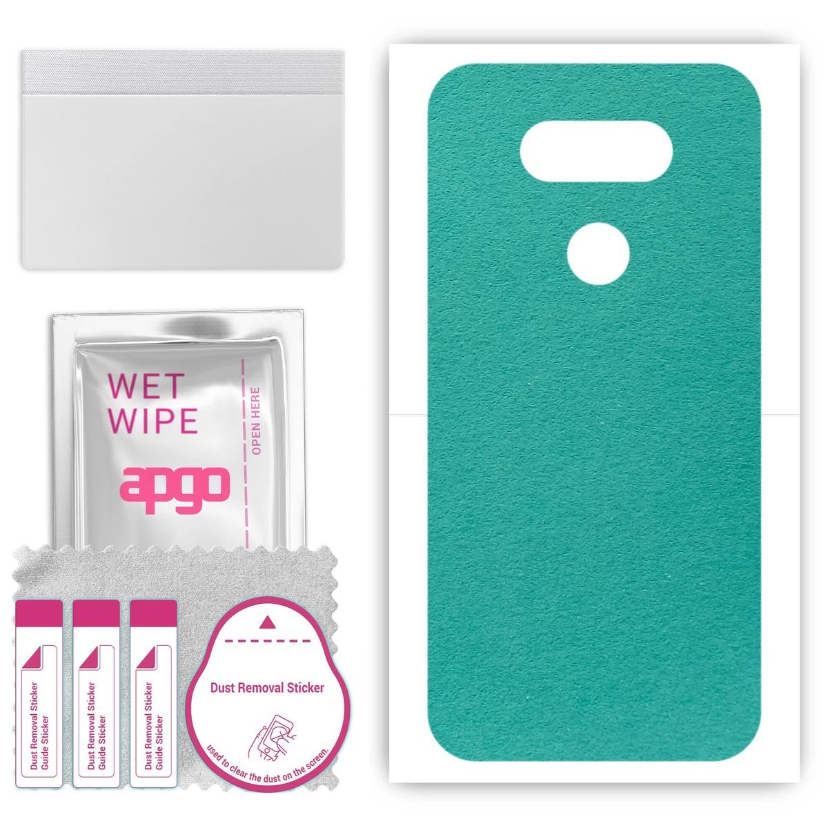 Folia naklejka skórka strukturalna na TYŁ Zamsz do LG G5 SE - Zamsz Miętowy - apgo SKINS