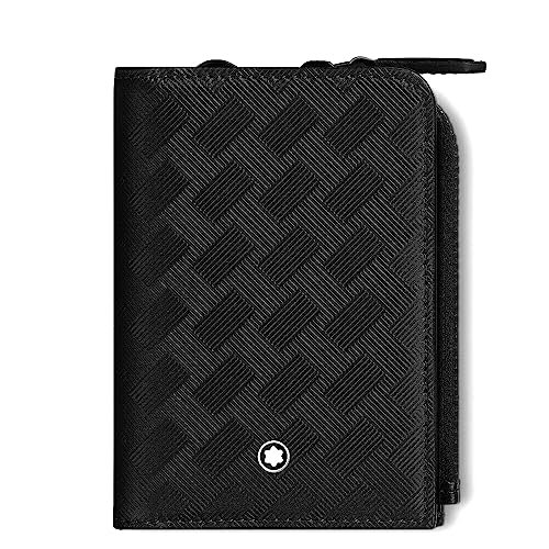 Montblanc Extreme 3.0 etui na karty 3cc ze skóry w kolorze czarnym, wymiary: 11,5 cm x 8,5 cm x 2 cm, 129980, czarny, 11,5cm, Nowoczesny