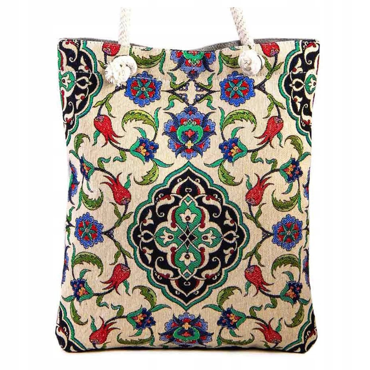 Torebka Torba Gobelin Shopper Duża Tkanina Turecka Orientalna Wytrzymała