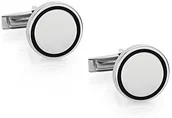 Spinki do mankietów i krawatów - Cufflinks Nomination Men Stainless Steel Black - miniaturka - grafika 1
