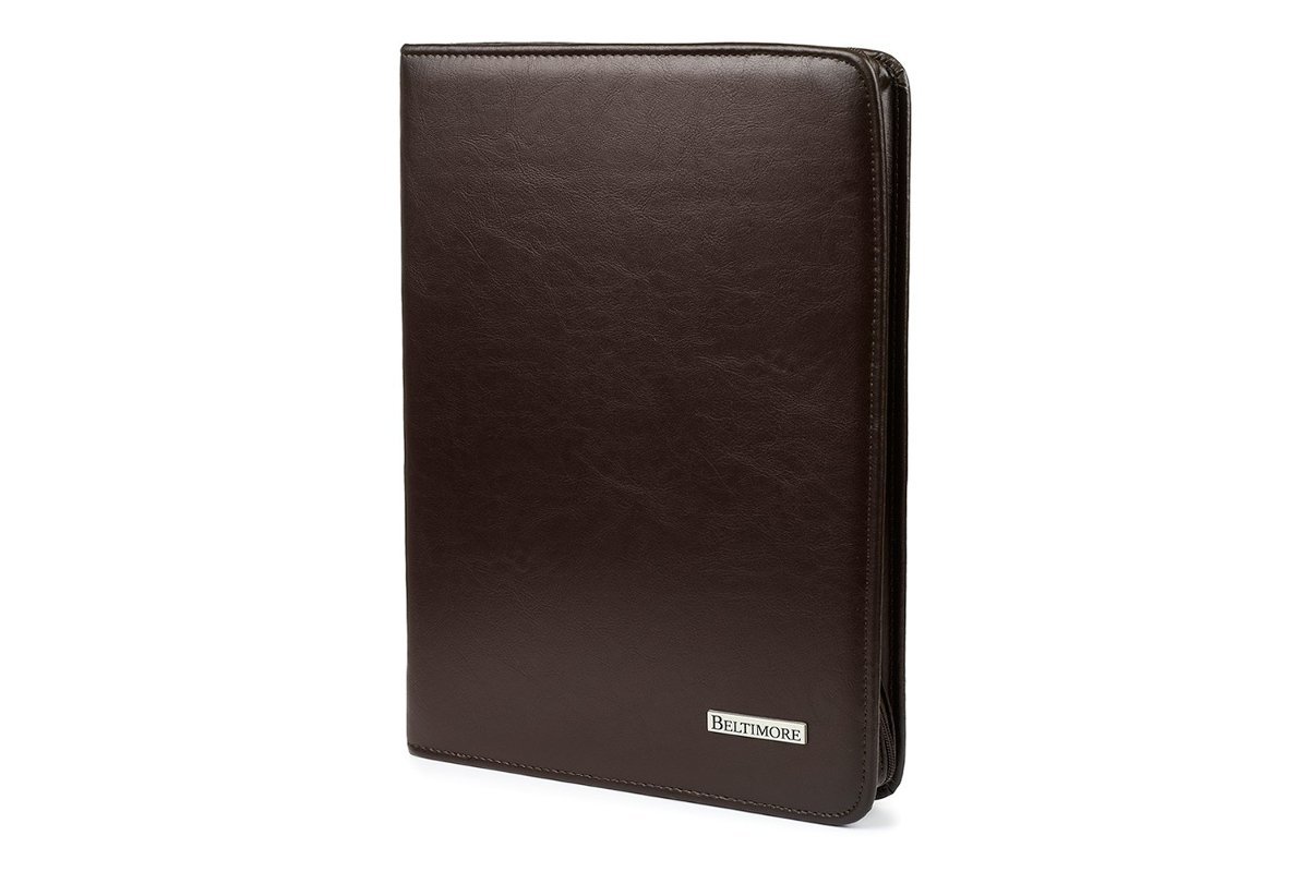 Beltimore brązowy męski biwuar aktówka teczka organizer dla handlowca I56 brązowy, beżowy