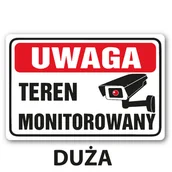 Pasmanteria - Naklejka OBIEKT MONITOROWANY monitoring  całodobowy 30x20cm - miniaturka - grafika 1