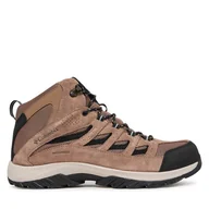 Buty trekkingowe męskie - Trekkingi Columbia Crestwood Mid Waterproof 2100641 Brązowy - miniaturka - grafika 1