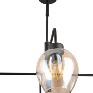 Emibig LUKKA 4 BLACK/AMBER 1165/4 lampa sufitowa żyrandol nowoczesny klosze 1165/4 - Lampy sufitowe - miniaturka - grafika 5