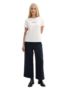 Tom Tailor Koszulka w kolorze kremowym - Koszulki i topy damskie - miniaturka - grafika 1