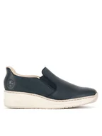 Półbuty damskie - Rieker Półbuty 48761-14 Granatowy - miniaturka - grafika 1