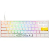 Klawiatury - Ducky ONE 2 Pro Mini White Edition Klawiatura Gamingowa RGB LED - Gateron Yellow (US) - miniaturka - grafika 1