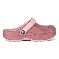Buty dla dziewczynek - Klapki basenowe Crocs BAYA GLITTER CLOG TODDLERS 207014-6SR - miniaturka - grafika 1