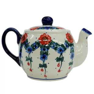 Ceramiczna czajnik kula Ceramika Bolesławiec - Czajniki na gaz - miniaturka - grafika 1
