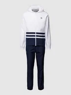 Spodnie sportowe męskie - Dres treningowy w stylu Colour Blocking - miniaturka - grafika 1