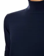 Swetry męskie - Sweter golf męski z kaszmiru i wełny merynosów kaszmirowy XXL atrament 308 - miniaturka - grafika 1