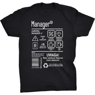 Koszulki męskie - Manager Etykieta Koszulka Prezent Dla Managera - miniaturka - grafika 1