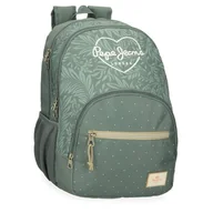 Torby na laptopy - Pepe Jeans Coralie Plecak Dwukomorowy Laptop 15,6 cala Zielony 32x44x22 cm Poliester 25,81 l by Joumma Bags, Zielony, Talla única, Plecak z podwójną komorą - miniaturka - grafika 1