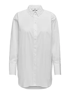 ONLY Damska koszulka JDYMIO L/S WVN NOOS bluzka, biała, 32 - Bluzki damskie - miniaturka - grafika 1