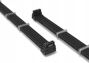 QingSea 12VHPWR - PCIe 12-pin x2, 0.3m, Czarny Q1X QINGSEA 12VHWPR TO 12VHPWR PCIE 5.0 4P UP BLACK - Kable komputerowe i do monitorów - miniaturka - grafika 1