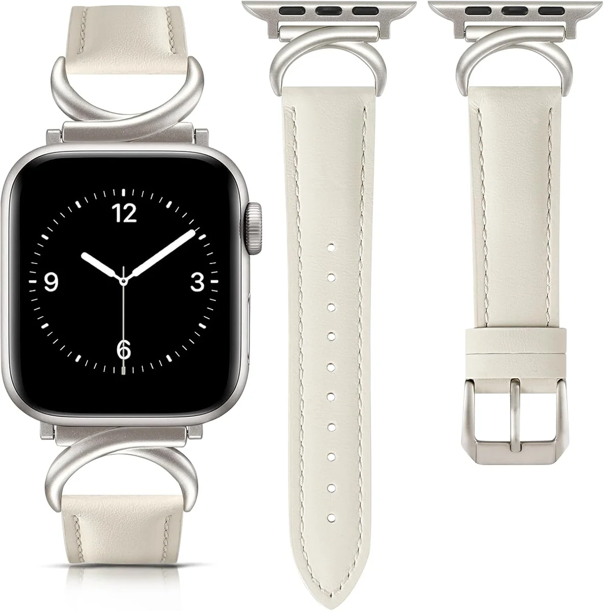 PASEK SKÓRZANY 49MM 45MM 44MM 42MM 41MM 40MM 38MM DAMSKI STYLOWY SZYKOWNY