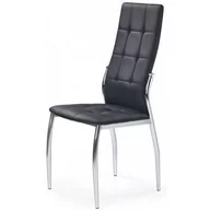 Krzesła - Stylowe nowoczesne krzesło tapicerowane czarne pikowane Azrel - miniaturka - grafika 1