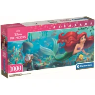 Puzzle - Puzzle 1000 Panorama Compact Disney Princess Clementoni - miniaturka - grafika 1